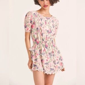 New love shack fancy Mavis veiled kiss dress  petite